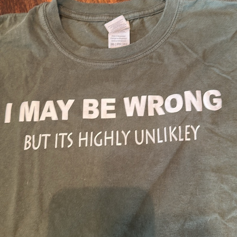 Slogan men’s T shirt size 2XL - Picture 1 of 7